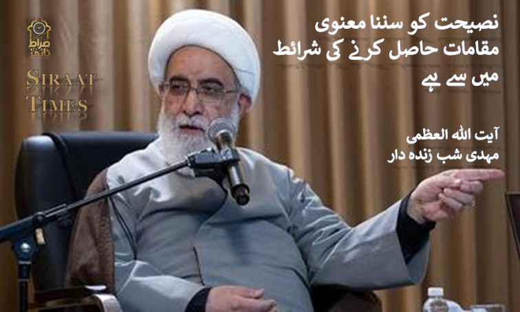 نصیحت کو سننا معنوی مقامات حاصل کرنے کی شرائط میں سے ہے / آیت اللہ العظمی مہدی شب زندہ دار