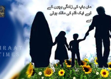 ماں باپ کی زندگی بچوں کے لیے ایک فلم کی مانند ہوتی ہے